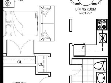 855 Jervis Studio Apartment for Rent at 855 Jervis St,...