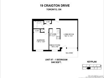 19 Craigton Drive 1 Bedroom Apartment for Rent at 23 &...