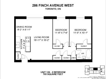 286 Finch Avenue West 2 Bedroom Apartment for Rent at...