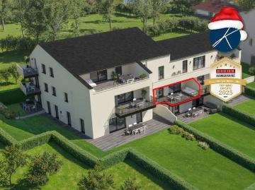 2 Zimmer Wohnung mit 25m² Balkon Top 6 Erstbezug!