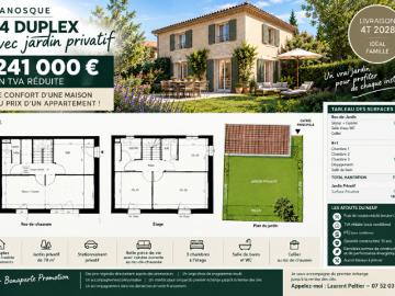 3 CHAMBRES, UN JARDIN, 2 NIVEAUX… ET SEULEMENT 241 000 € !