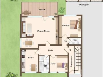 3 Familienhaus mit großen Garten OHNE MAKLER oder PROVISION
