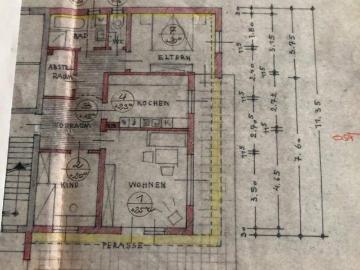 3 Zimmer Wohnung, mit Gartenanteil und Terasse