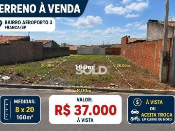 Terreno / Lote para Venda em Franca/SP Jardim Aeroporto III
