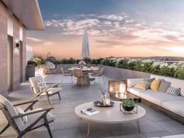 TOIT TERRASSE avec 71m² de TERRASSE, Cadre Verdoyant