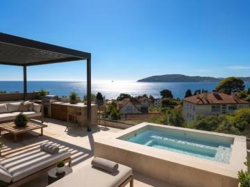 TOULON MOURILLON – T4 DERNIER ETAGE AVEC VUE MER –...