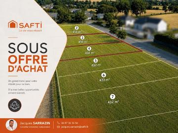Vente Terrain constructible 900 m2 Guipry