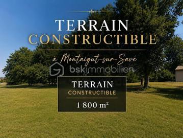 Vente Terrain 1800 m2 Montaigut sur Save