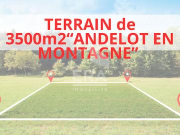 Vente Terrain 3500 m2 Andelot en Montagne