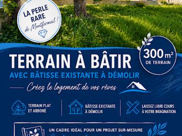Vente Terrain 300 m2 Montfermeil