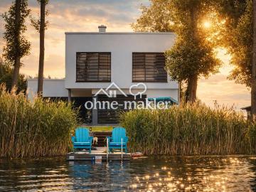 Wohnen am Wasser Exklusives Architektenhaus in...