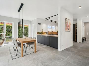 Ein Zuhause, das moderne Architektur, hochwertigen...