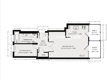 Wohnungsswap 2 Zimmer, 54 m² Friedenstraße,...