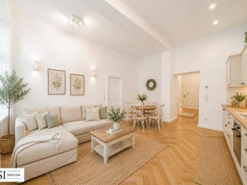 Altbaucharme trifft modernen Erstbezug – 2 Zimmer...