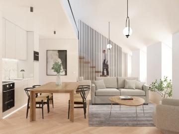 Apartamento T2 1 Duplex com varanda e vista rio na Ajuda...