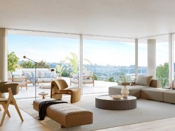 Apartamento T2 de luxo, com piscina e vistas para o rio...