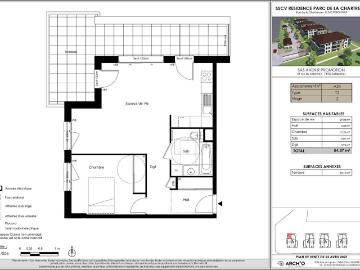 Appartement 2 pièces 54 m²