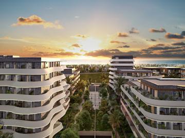 Appartement contemporain avec terrasse et piscine