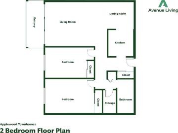 Applewood Townhomes 2 Bedroom Home for Rent at 3805...