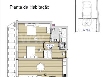 Apto Novo T2 Garagem Elevador Próximo ao Centro 90m²...