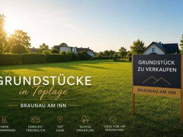 Nur noch ein Baugrundstück verfügbar Toplage in Braunau...