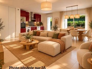 Cannes Vente 3 pièces en rez de jardin