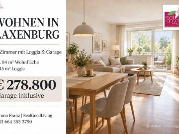 CHARMANTE 4 ZIMMER WOHNUNG IN LAXENBURG – MIT 9,45 m²...