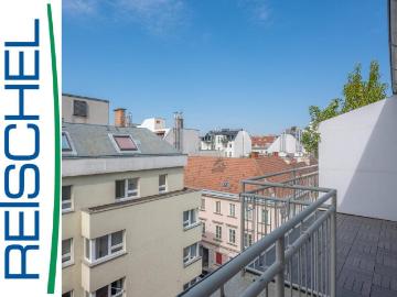 Nahe Schloss Belvedere – im Dachgeschoss, mit Terrasse