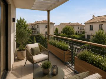 GRAND T3 avec terrasse et parking Sénas