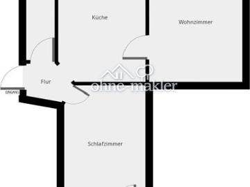 Direkt am UKE: 2 Zimmer Altbau mit Wohnküche – 2er WG,...