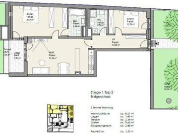 Erdgeschosswohnung Neubau 92m2 mit Garten und Garage