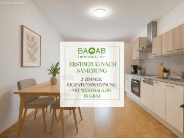ERSTBEZUG NACH SANIERUNG | 2 ZIMMER EIGENTUMSWOHNUNG MIT...