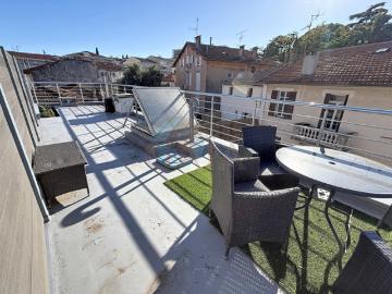 EXCLUSIVITE CANNES T1 GRANDE TERRASSE SUD DERNIER ETAGE