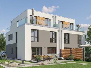 Exklusives Doppelhaus mit Staffelgeschoss in Top Lage...
