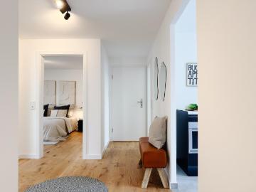 Frankfurt vor der Haustür: Helle 3 Zimmer Wohnung mit...