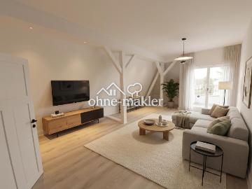 Große, repräsentative Maisonette in klassischer...
