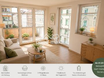 helle barrierefreie 3 Raum Whg. neu saniert mit Balkonen
