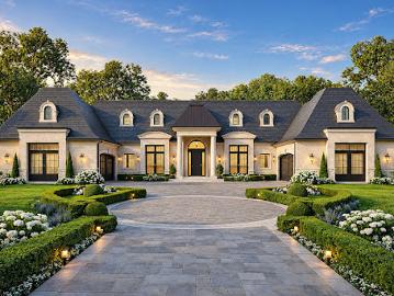 House with pool and garden