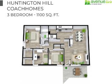 Huntington Hill Coach Homes 3 Bedroom Home for Rent at...
