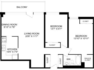 Lakewood Apartments I 2 Bedroom Apartment for Rent at...