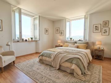 Lumineux appartement de 3.5 pièces, cuisine et salle de...