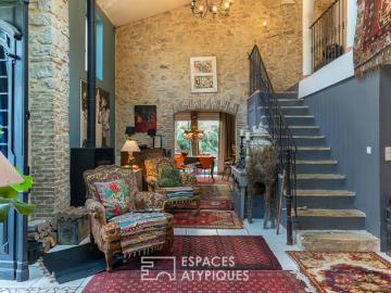 Maison iconique avec piscine, jardin méditerranéen et...