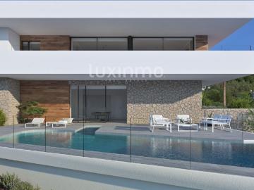 Moderna Villa con vistas hasta Ibiza en recinto privado...