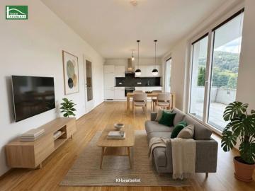 Moderne 2 Zimmer Wohnung mit gemütlicher Freifläche in...