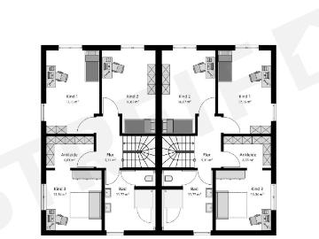 Modernes Doppelhaus in Bogenhausen