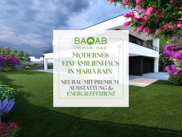 Modernes Einfamilienhaus in Maria Rain – Neubau mit...