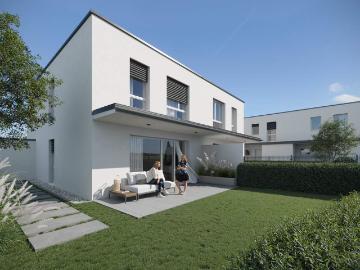 Modernes Reihenhaus mit Eigengarten und Terrasse in...