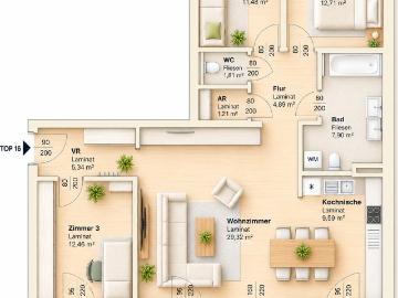 NEUBAU MIT RAUMGEFÜHL | 4 Zimmerwohnung mit großer Loggia