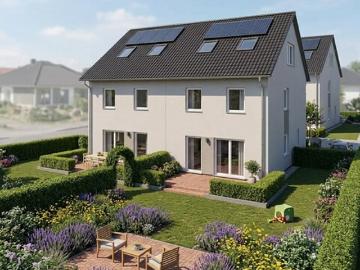 Neue Doppelhaus Hälfte in Ziegelbauweise inkl. Grundstück!
