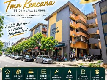 Pandan Indah Taman Kencana Low Cost Flat 2nd Floor Fully...